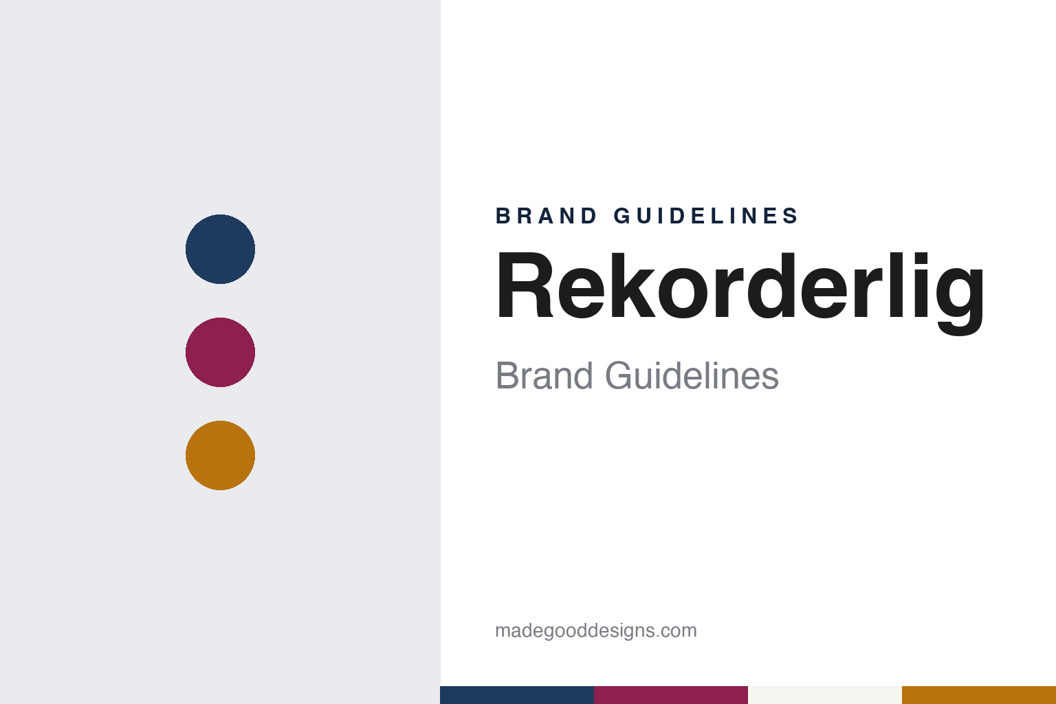 Rekorderlig Brand Guidelines: The Fruit Cider Made by Åbro Bryggeri in Vimmerby, Sweden