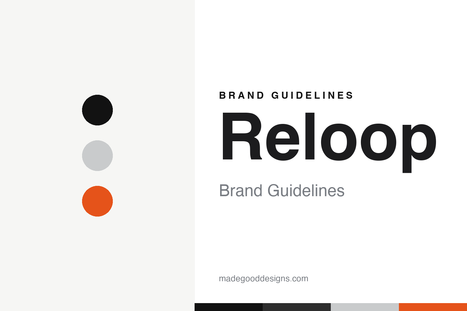 Reloop brand guidelines — abstract colour discs and material texture (original homage; not a Reloop product or logo)