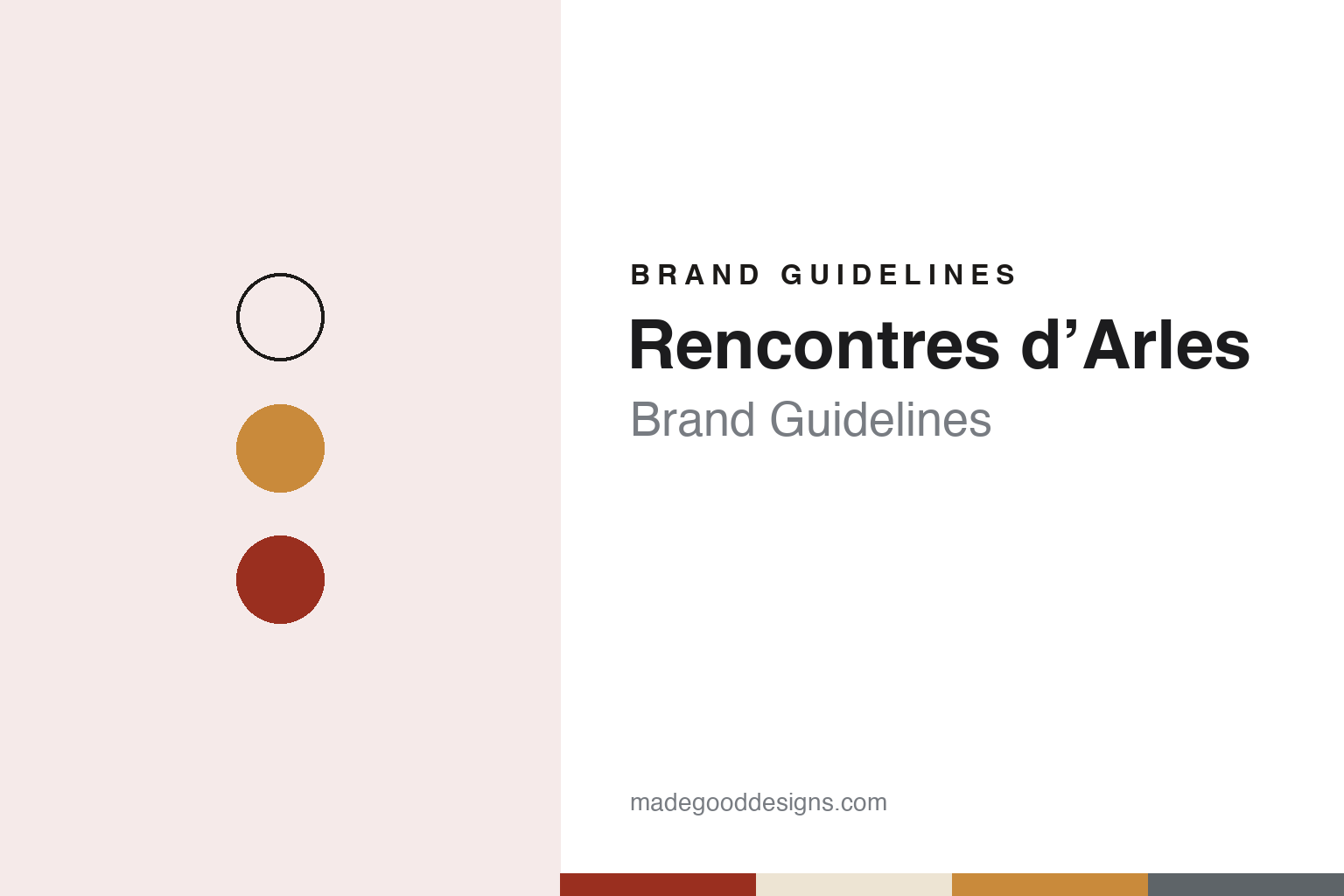 Rencontres d’Arles Brand Guidelines: A 1970 Weston Homage, a Town of Venues and a Collection