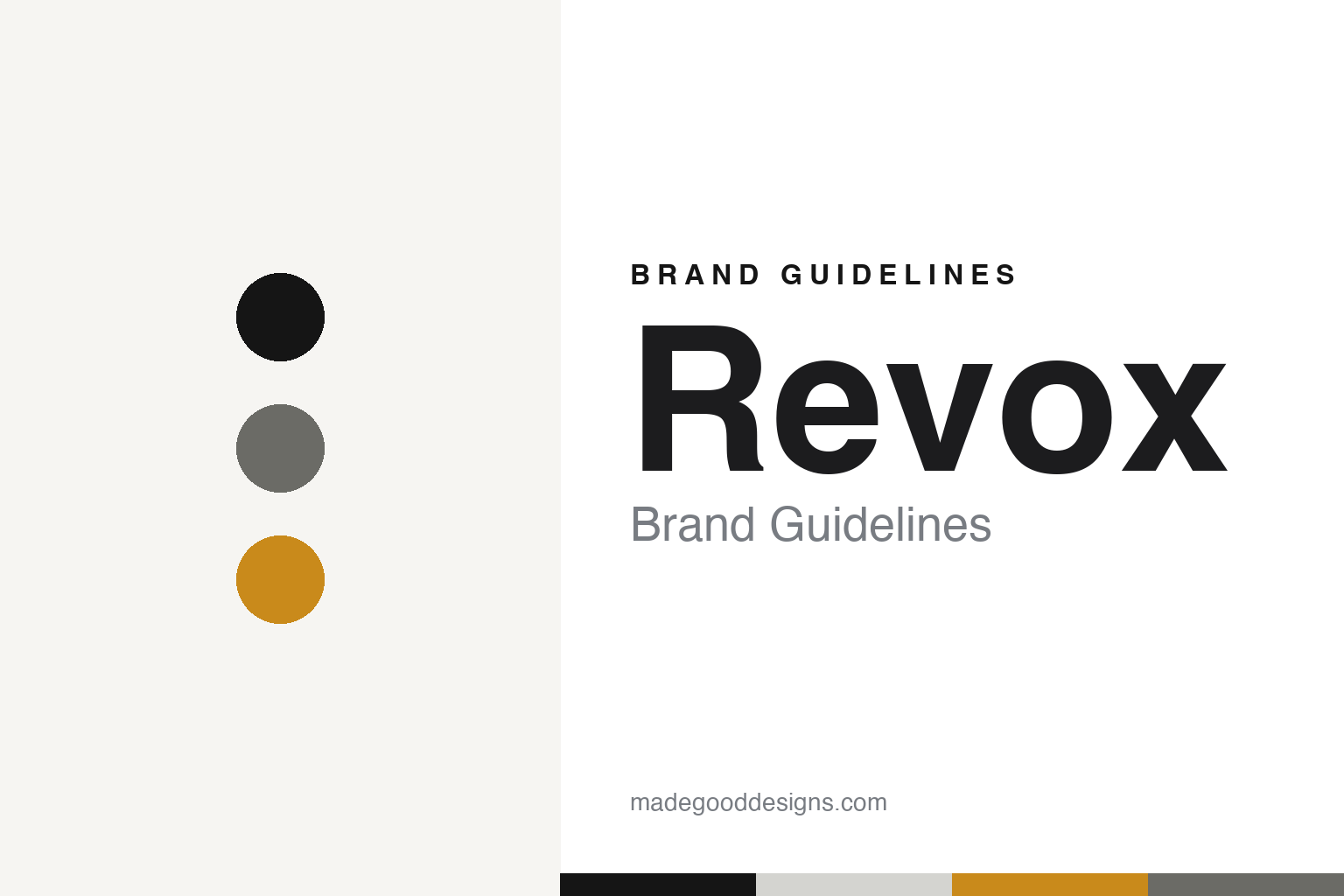 Revox brand guidelines — abstract colour discs and material texture (original homage; not a Revox product or logo)