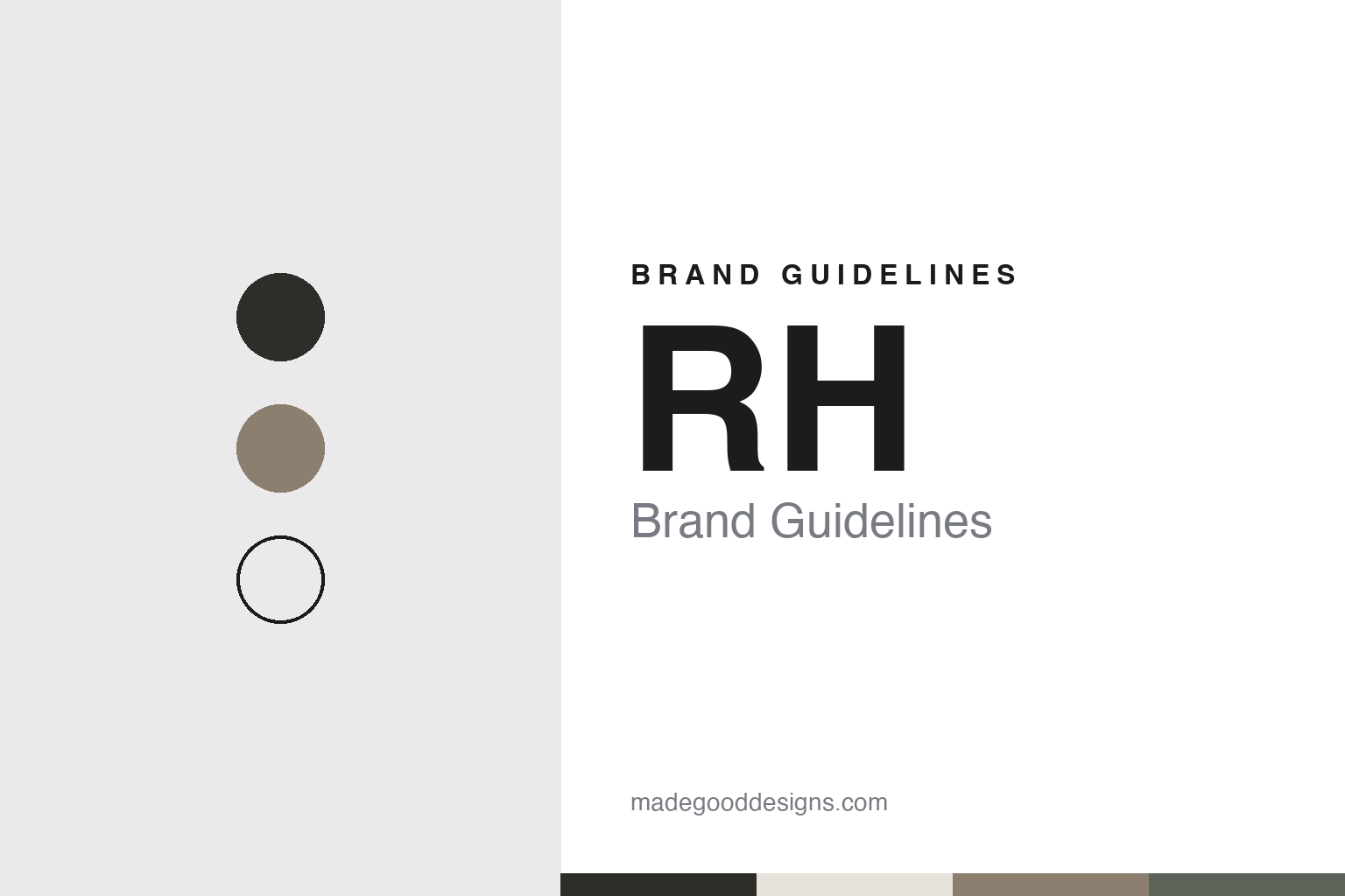 RH Brand Guidelines: Restoration Hardware, Eureka, and the Galleries
