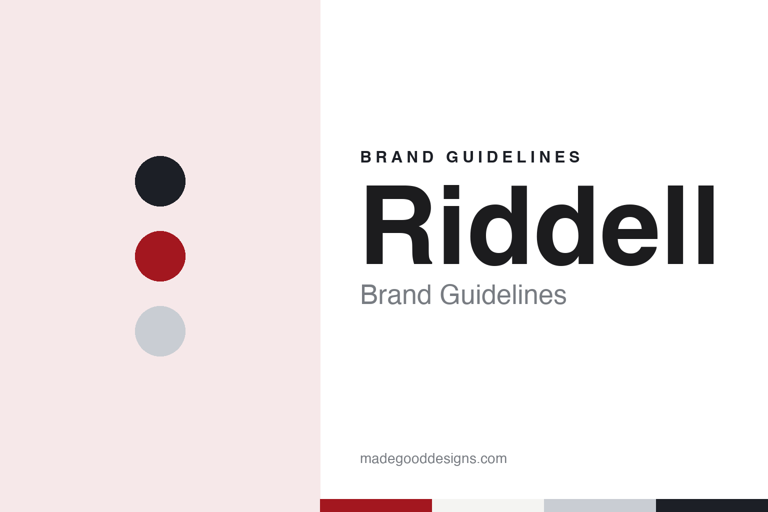 Riddell Brand Guidelines: The Football Helmet Name from 1929