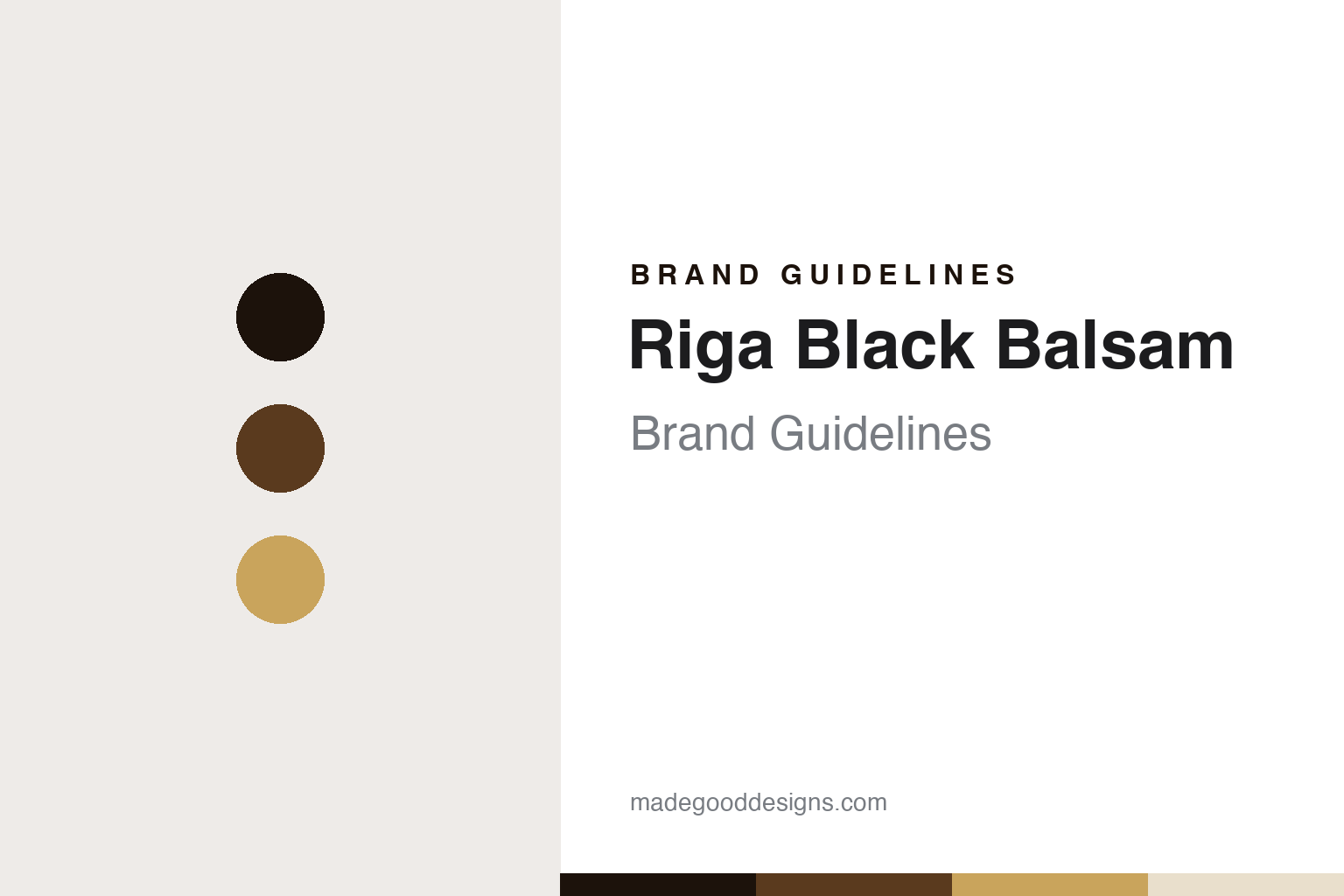 Riga Black Balsam Brand Guidelines: Kunze’s 1752 Recipe, the Ceramic Bottle & Amber