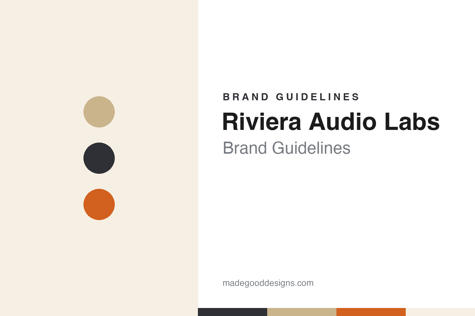 Riviera Audio Labs Brand Guidelines: The Hybrid Class-A Amplifier Maker Named for the Italian Riviera