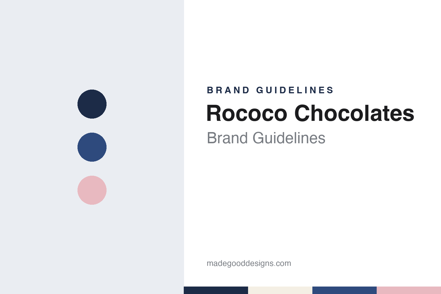 Rococo Chocolates brand guidelines — abstract colour discs and material texture (original homage; not a Rococo Chocolates product or logo)