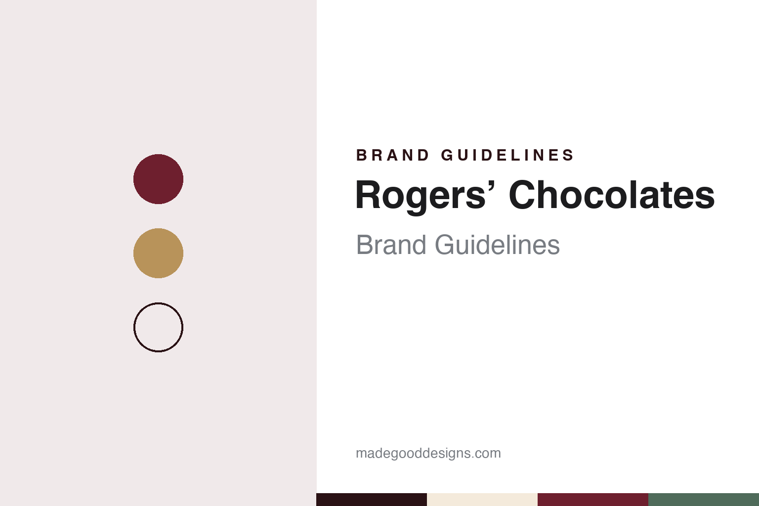 Rogers’ Chocolates Brand Guidelines: Victoria’s Government Street Chocolatier Since 1885