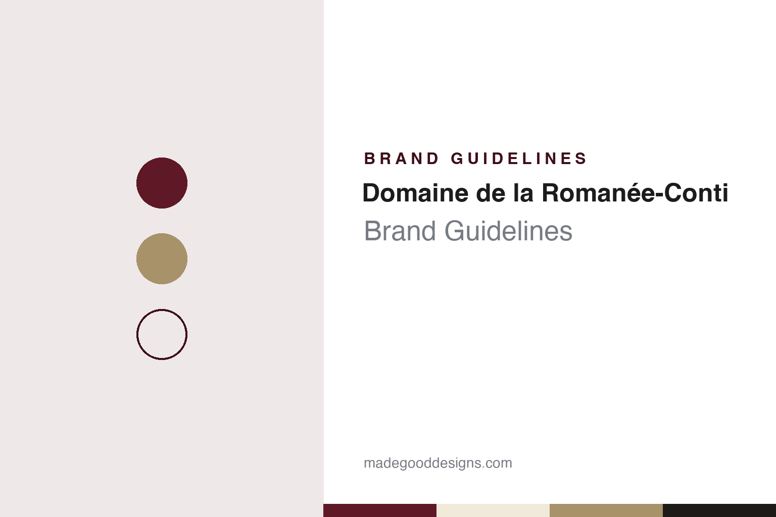 Domaine de la Romanée-Conti Brand Guidelines: The Vosne-Romanée Estate Shared by Two Families