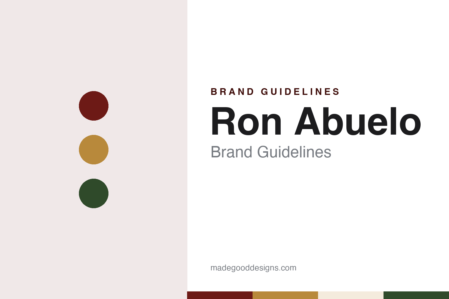 Ron Abuelo Brand Guidelines: The Varela Family Rum From a 1908 Sugar Mill in Pesé