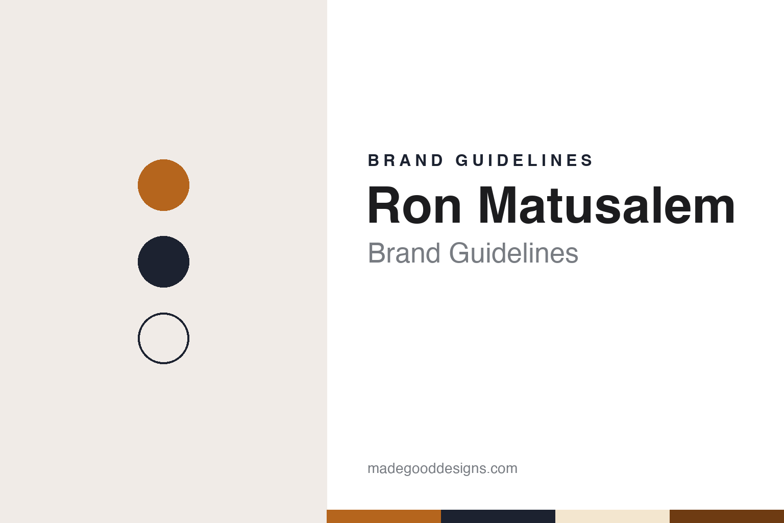 Ron Matusalem brand guidelines — abstract colour discs and material texture (original homage; not a Ron Matusalem product or logo)