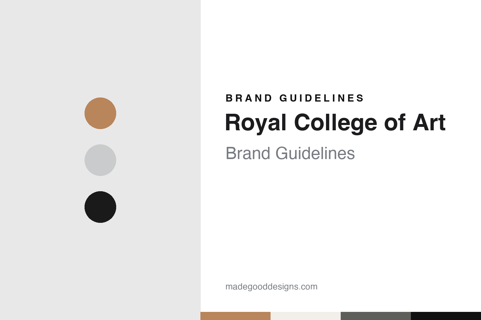 Royal College of Art Brand Guidelines: An 1837 School, an 1896 Name and Calvert Brody
