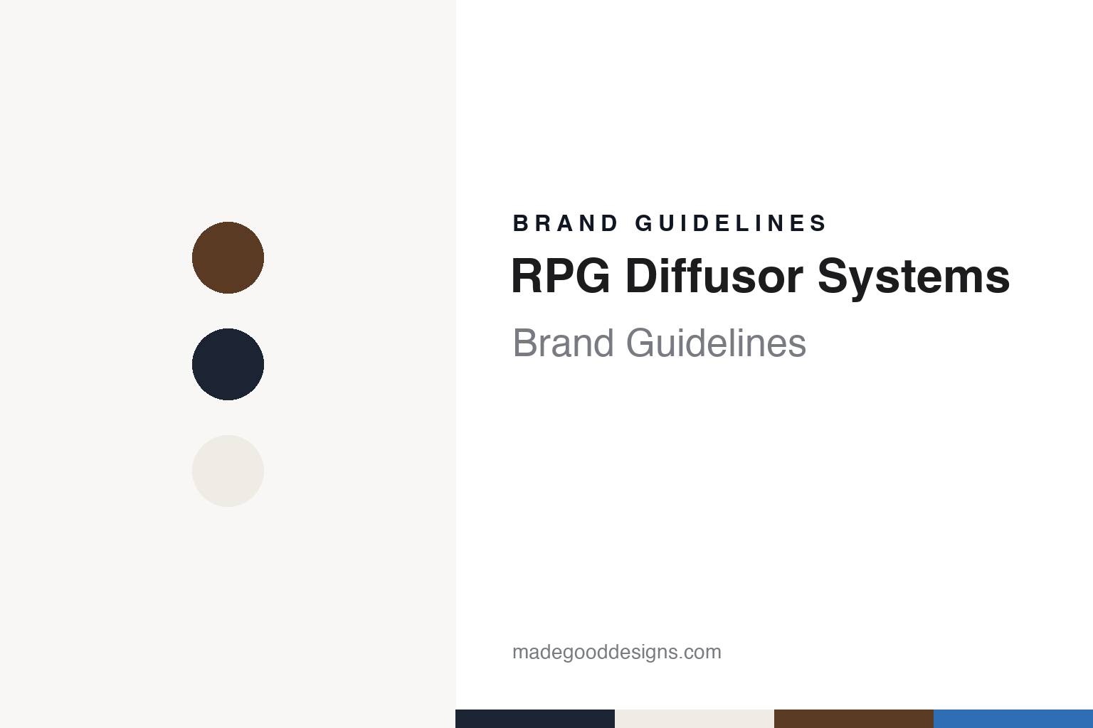 RPG Diffusor Systems brand guidelines — abstract colour discs and material texture (original homage; not a RPG Diffusor Systems product or logo)