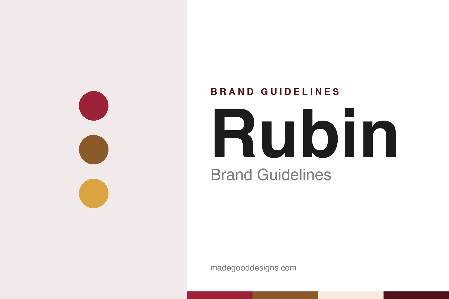 Rubin brand guidelines — abstract colour discs and material texture (original homage; not a Rubin product or logo)