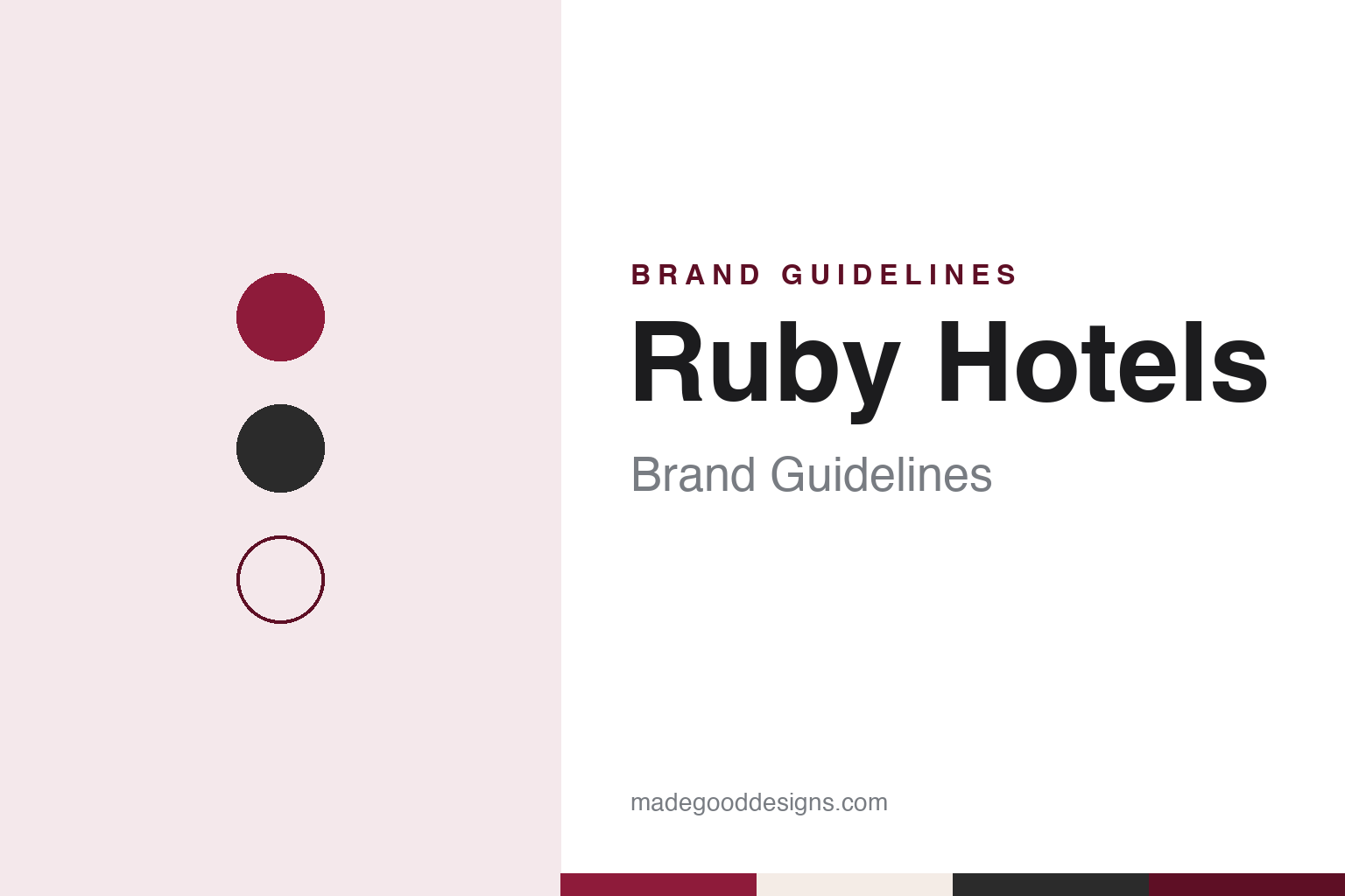 Ruby Hotels Brand Guidelines: Munich 2013, Michael Struck & “Lean Luxury”