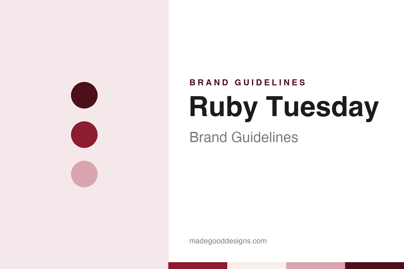 Ruby Tuesday Brand Guidelines: The Knoxville Restaurant Named for a Rolling Stones Song