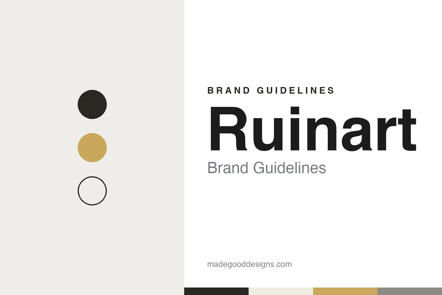 Ruinart Brand Guidelines: The Reims Champagne House Founded in 1729 Above Gallo-Roman Chalk Pits