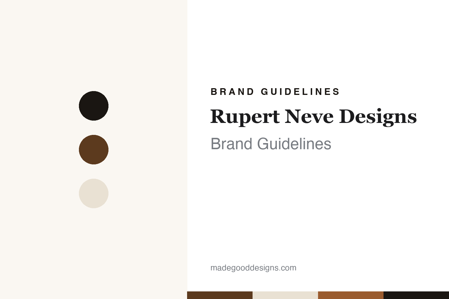 Rupert Neve Designs brand guidelines — abstract colour discs and material texture (original homage; not a Rupert Neve Designs product or logo)