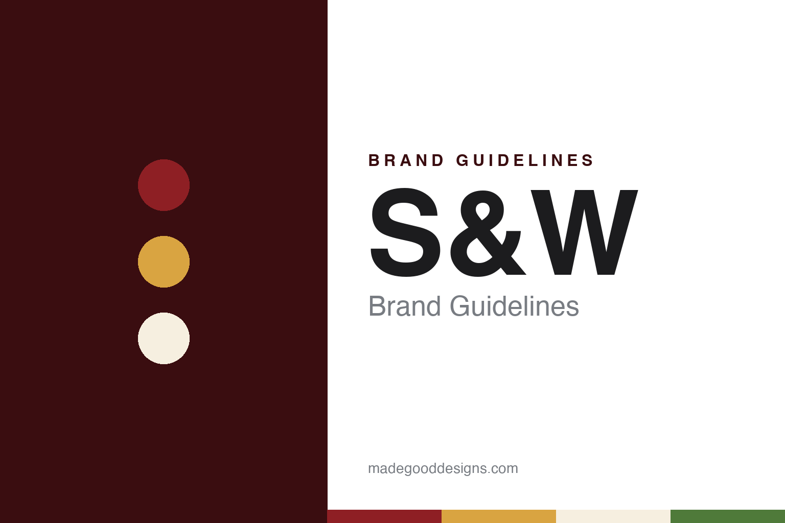 S&W Brand Guidelines: A San Francisco Grocery Name of 1896, a Cooperative and Del Monte