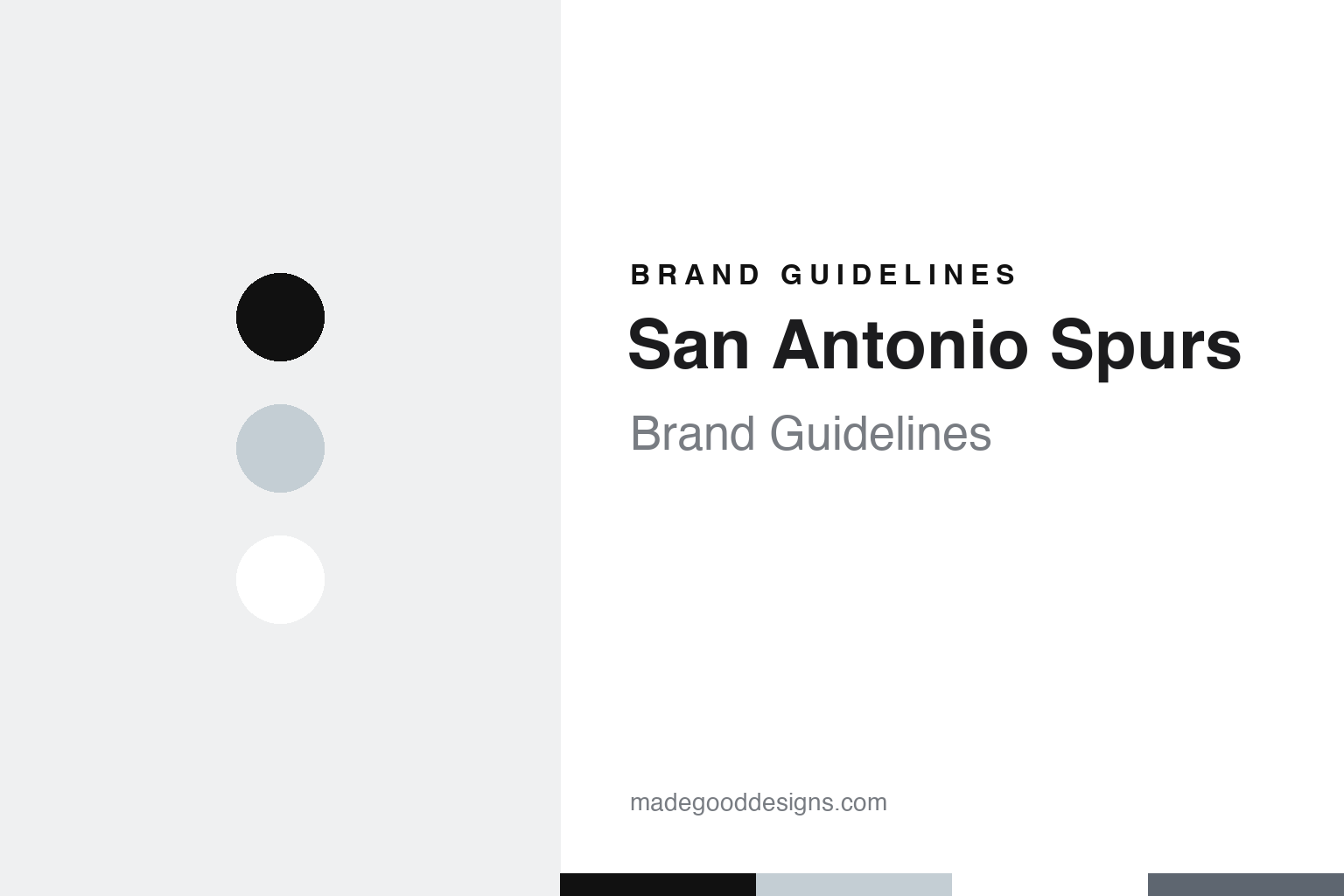 San Antonio Spurs Brand Guidelines: From the Dallas Chaparrals to Silver, Black and a Spur for a U