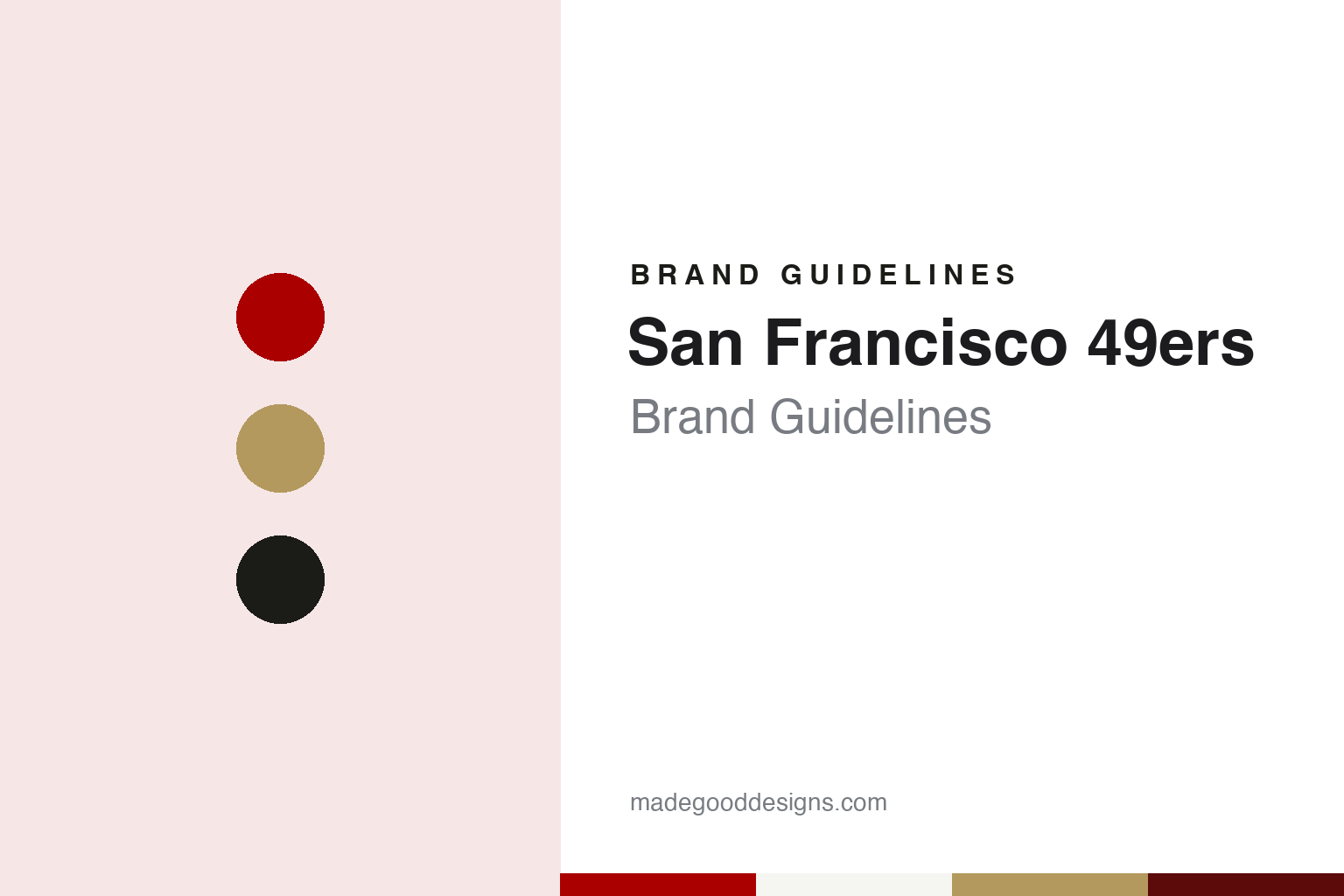 San Francisco 49ers brand guidelines — abstract colour discs and material texture (original homage; not a San Francisco 49ers product or logo)