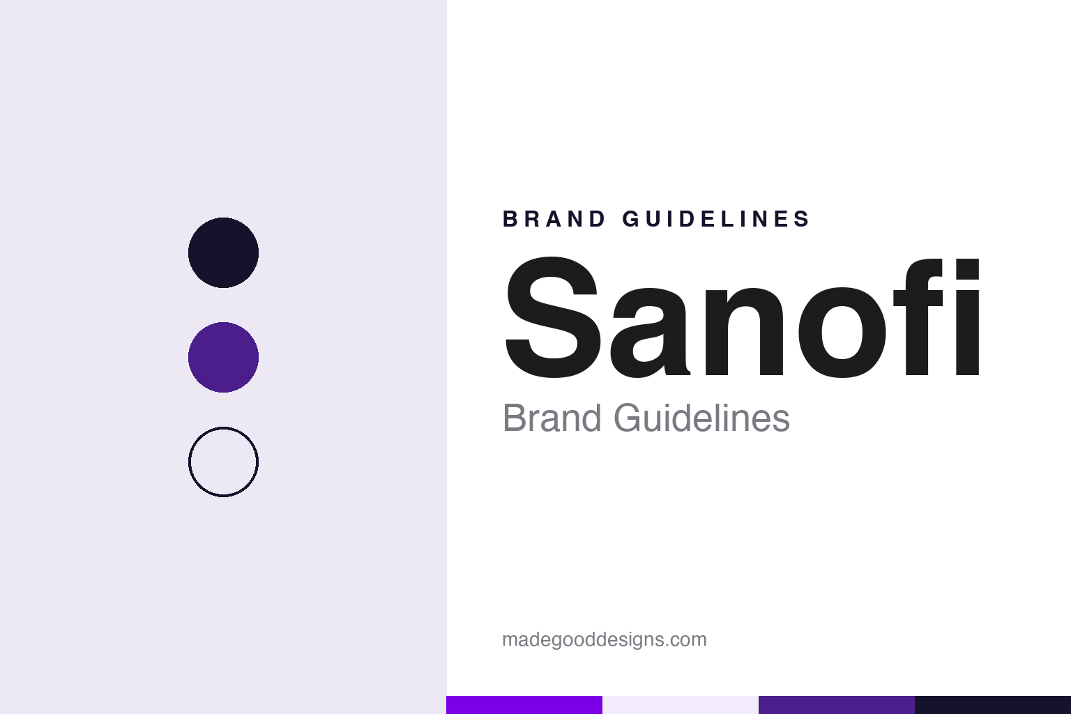 Sanofi Brand Guidelines: Sanofi-Aventis, One Name & Two Purple Dots