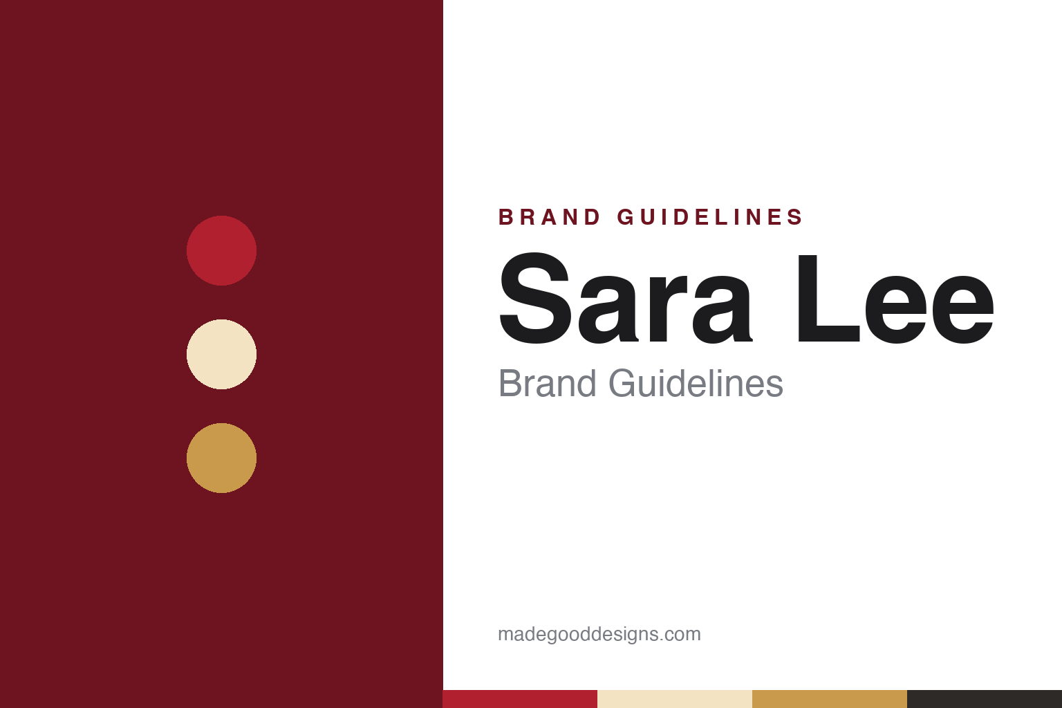 Sara Lee Brand Guidelines: A 1949 Chicago Cheesecake & Its Two Owners
