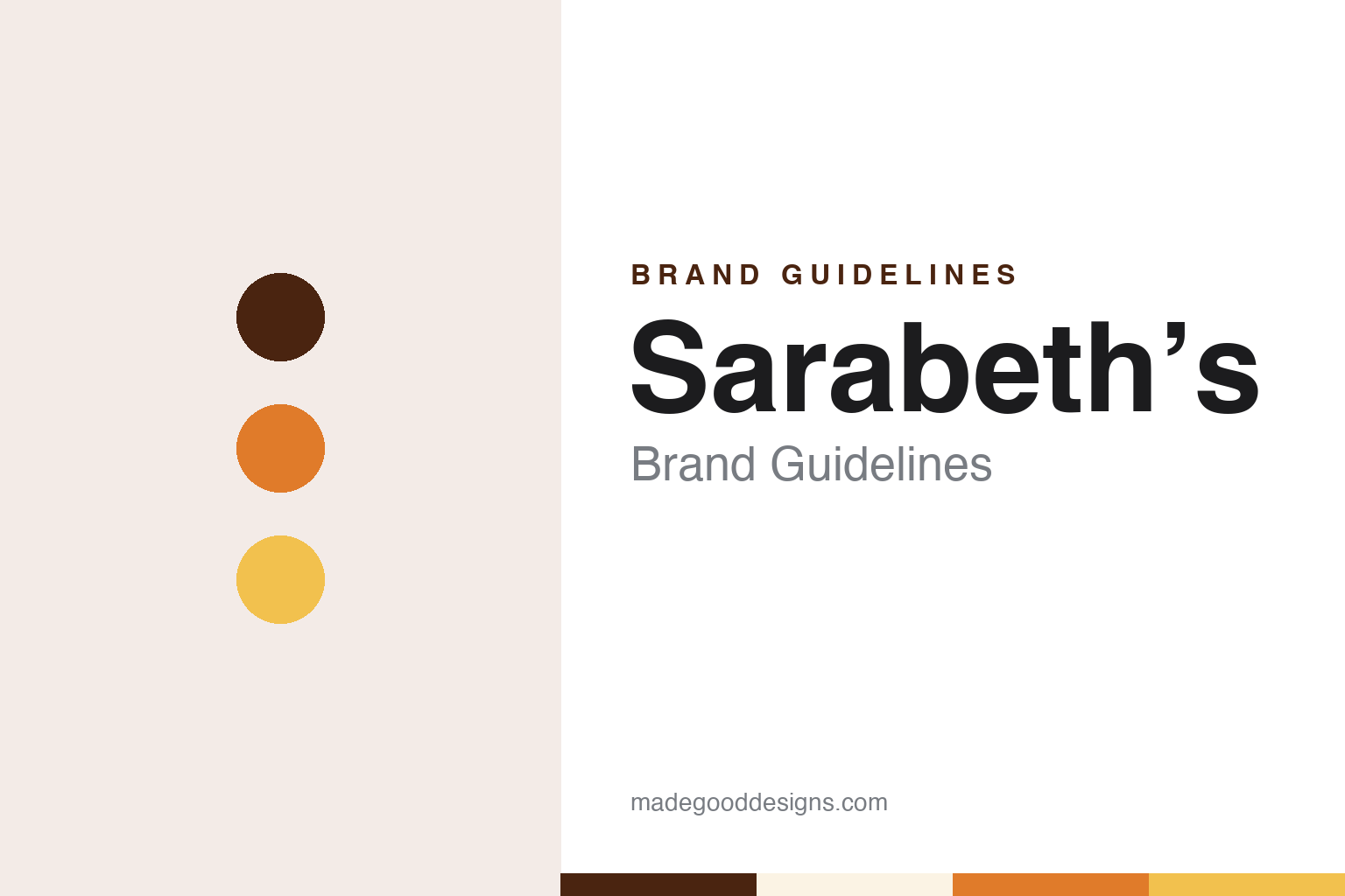 Sarabeth’s brand guidelines — abstract colour discs and material texture (original homage; not a Sarabeth’s product or logo)
