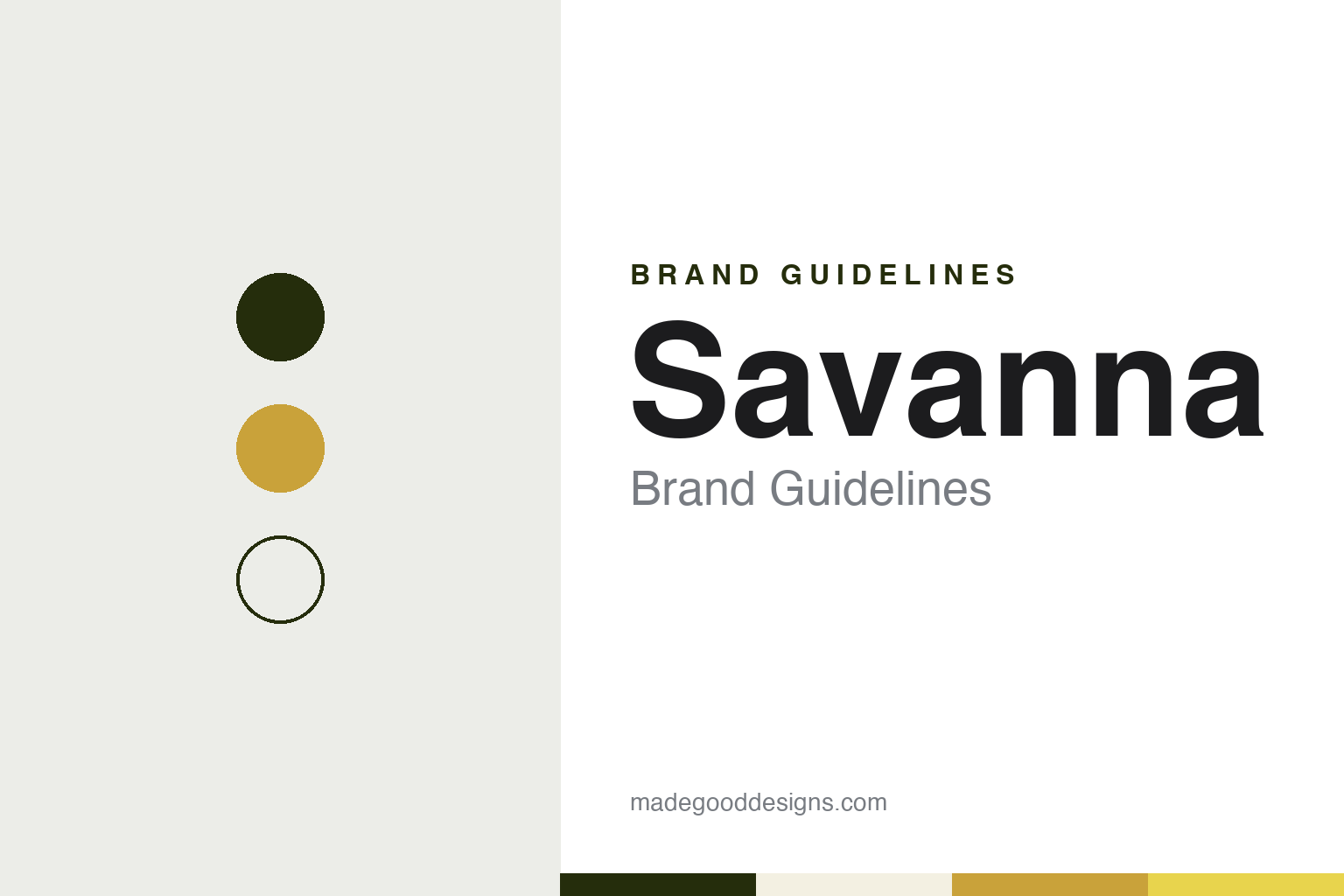 Savanna brand guidelines — abstract colour discs and material texture (original homage; not a Savanna product or logo)