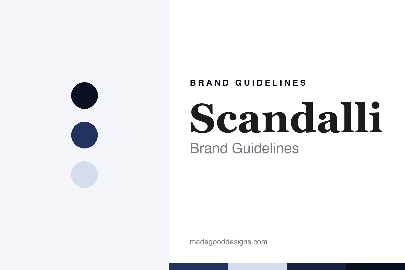 Scandalli brand guidelines — abstract colour discs and material texture (original homage; not a Scandalli product or logo)
