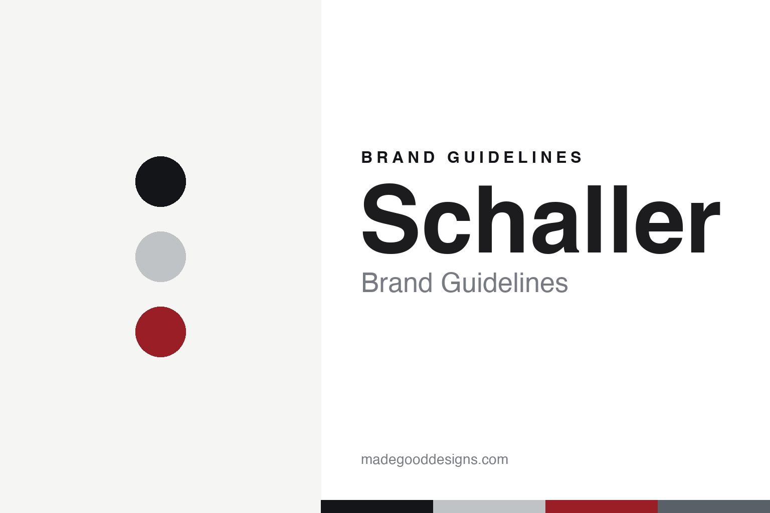 Schaller brand guidelines — abstract colour discs and material texture (original homage; not a Schaller product or logo)