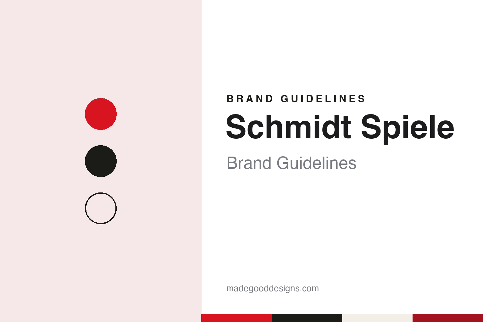 Schmidt Spiele Brand Guidelines: The Berlin Games & Puzzle House Founded in Munich in 1907