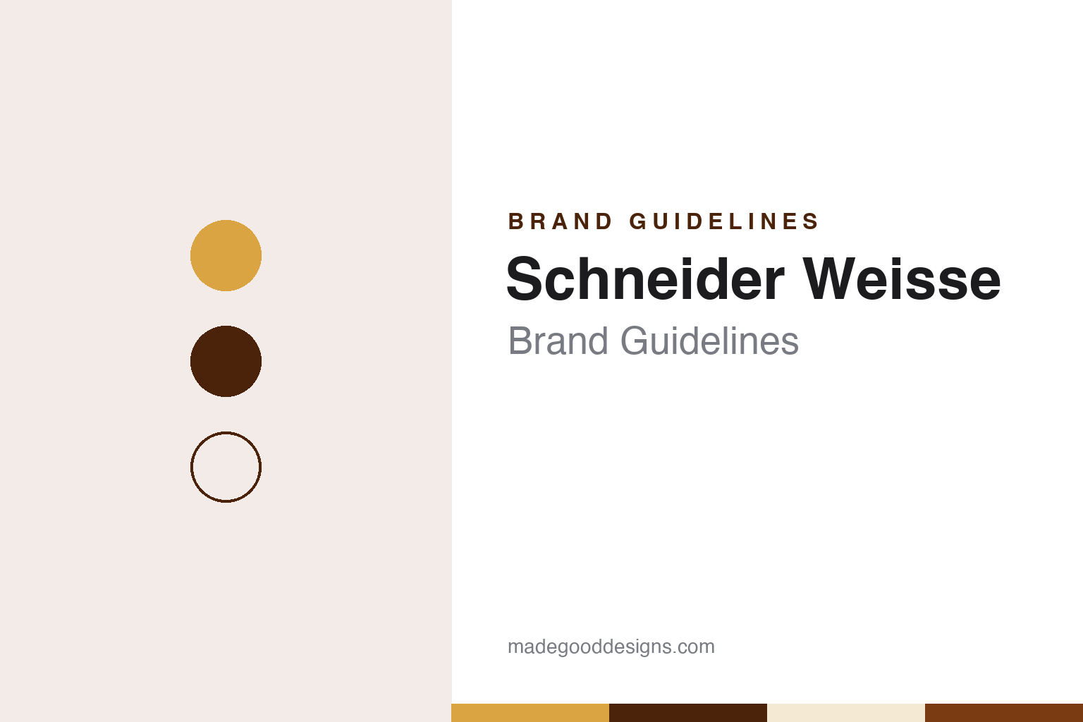 Schneider Weisse brand guidelines — abstract colour discs and material texture (original homage; not a Schneider Weisse product or logo)