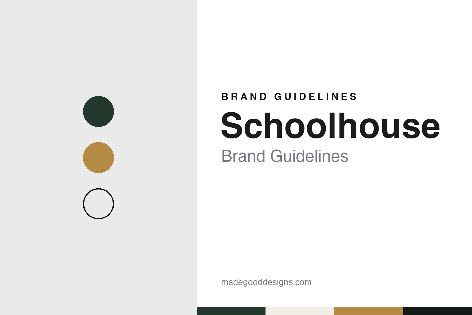 Schoolhouse brand guidelines — abstract colour discs and material texture (original homage; not a Schoolhouse product or logo)