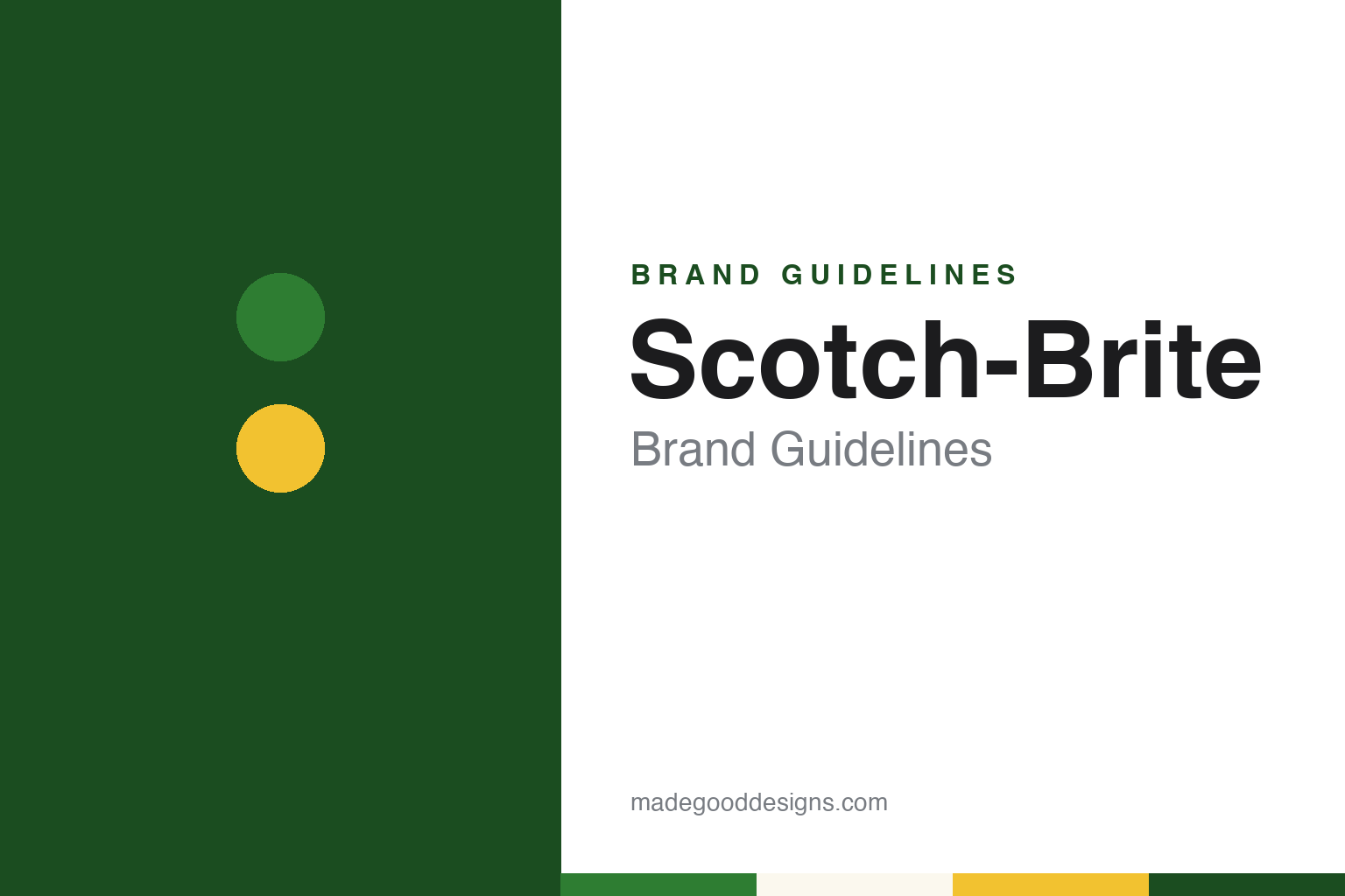 Scotch-Brite Brand Guidelines: 3M’s Nonwoven Scouring Pads From St. Paul