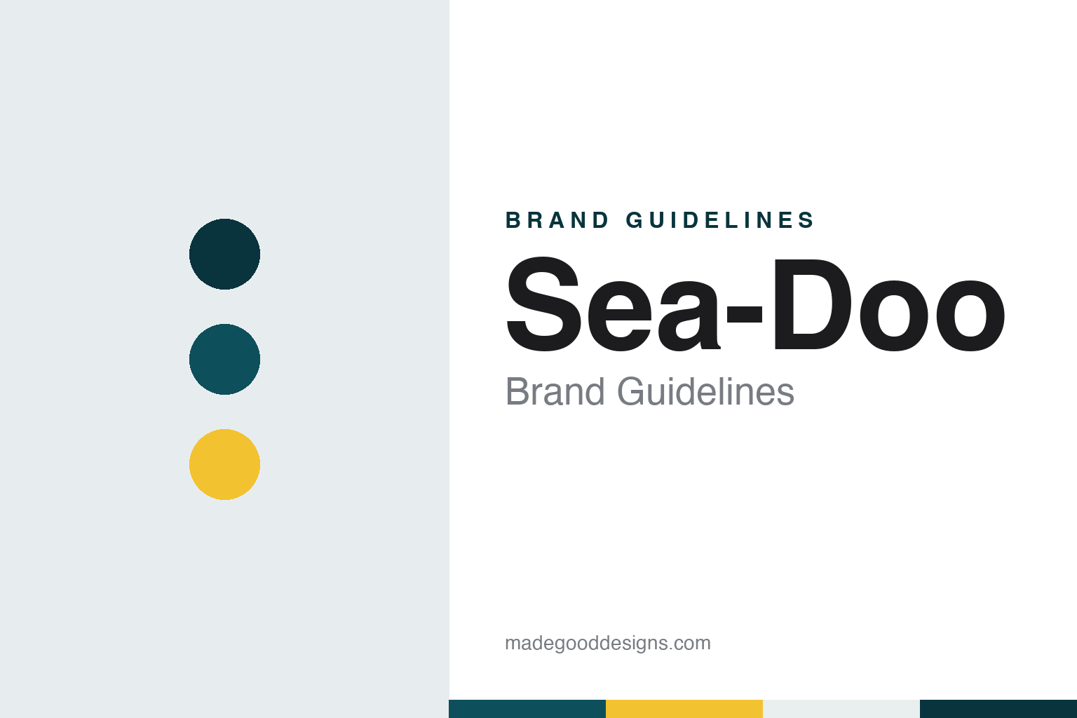 Sea-Doo brand guidelines — abstract colour discs and material texture (original homage; not a Sea-Doo product or logo)