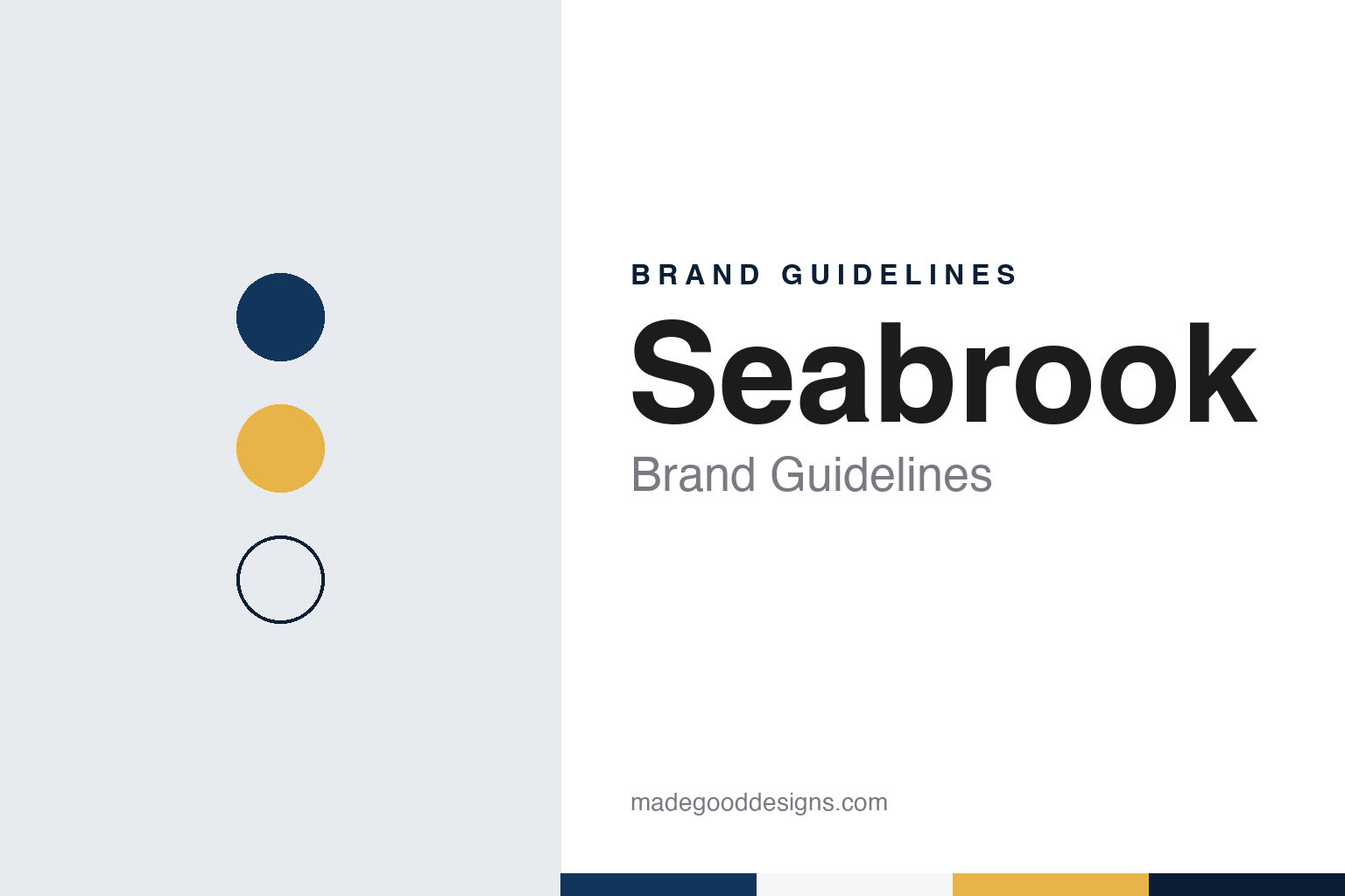 Seabrook brand guidelines — abstract colour discs and material texture (original homage; not a Seabrook product or logo)