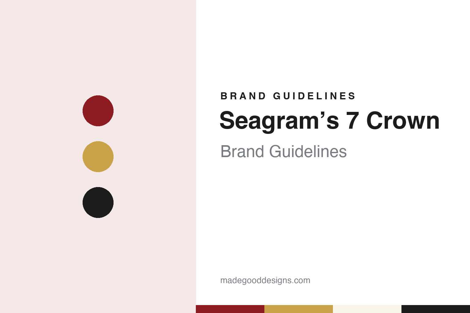 Seagram’s 7 Crown Brand Guidelines: The American Blend Behind the 7 & 7