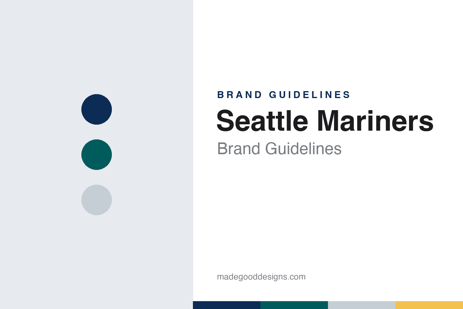 Seattle Mariners Brand Guidelines: A Trident M, a Compass Rose and Northwest Green