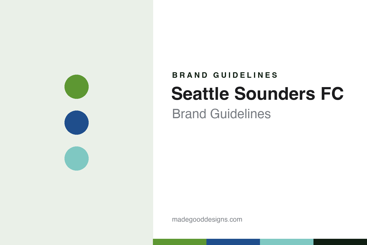 Seattle Sounders FC Brand Guidelines: Rave Green, the Space Needle and a 1974 Crest