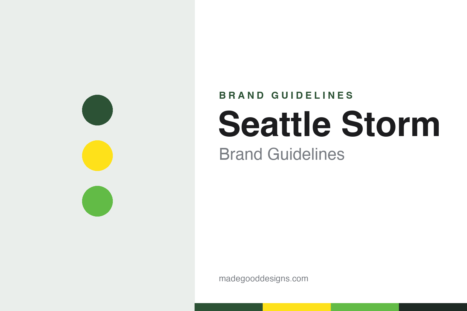 Seattle Storm Brand Guidelines: A Weather Name, a Space Needle Mark and Thunder Green