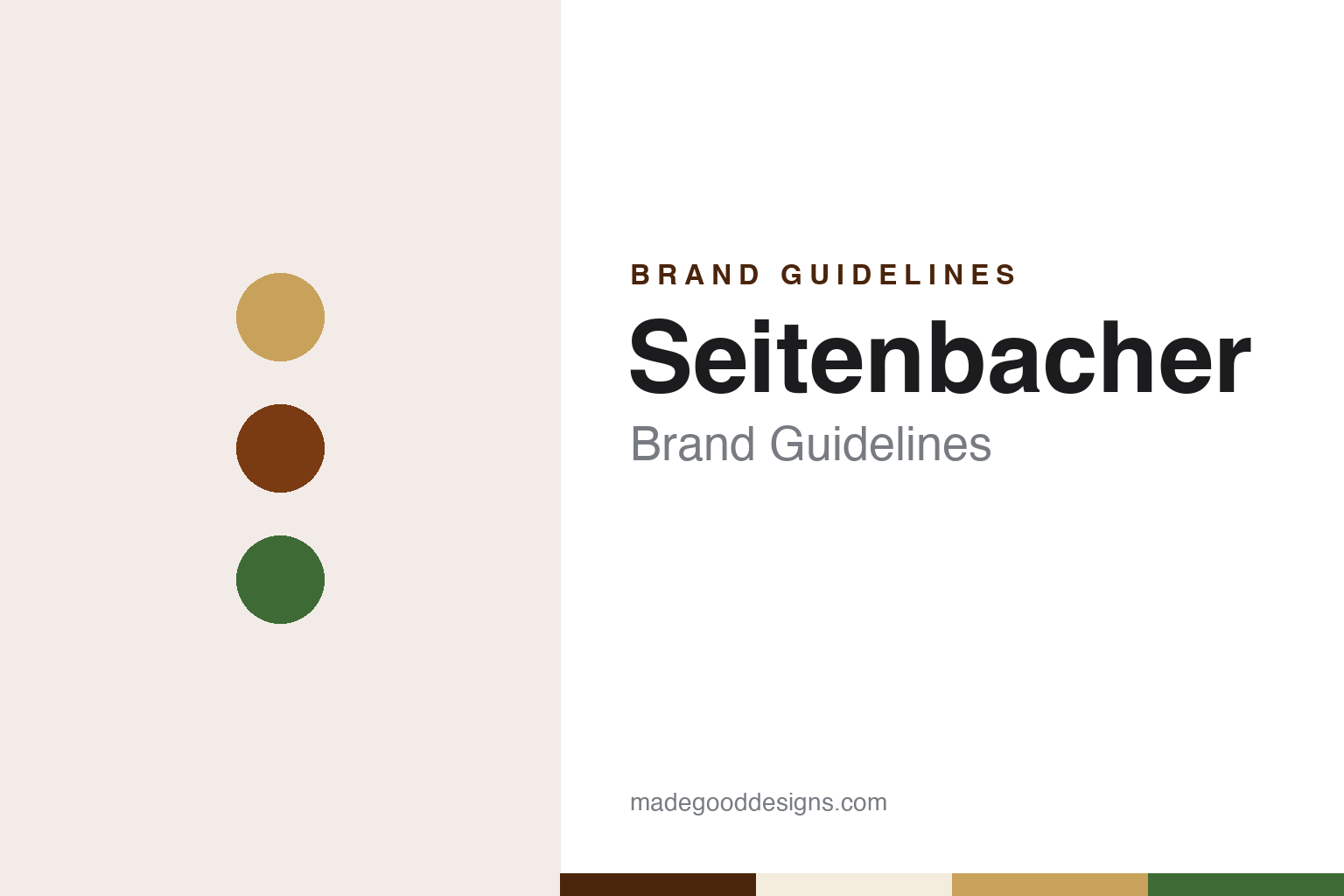 Seitenbacher brand guidelines — abstract colour discs and material texture (original homage; not a Seitenbacher product or logo)