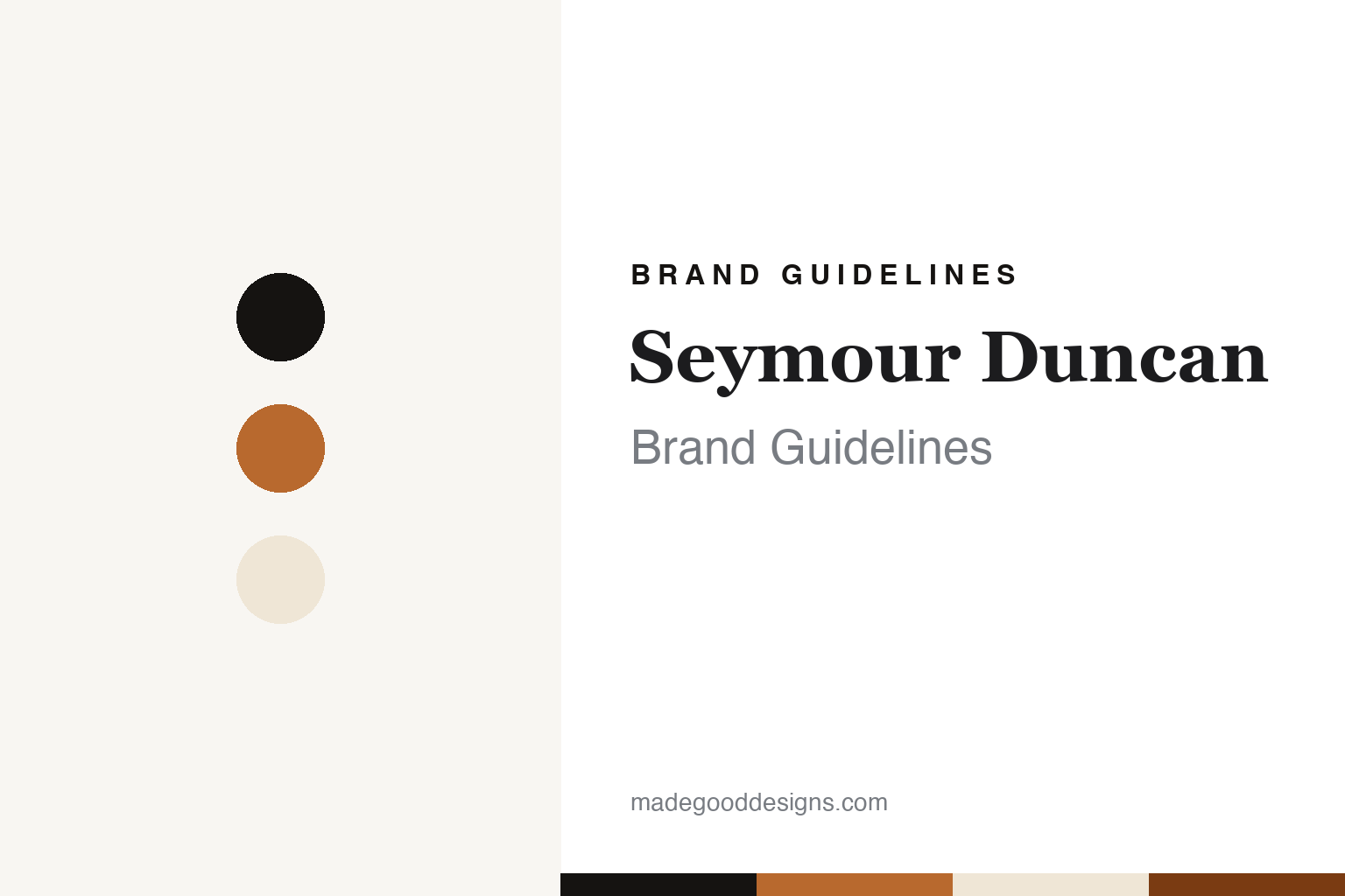 Seymour Duncan brand guidelines — abstract colour discs and material texture (original homage; not a Seymour Duncan product or logo)