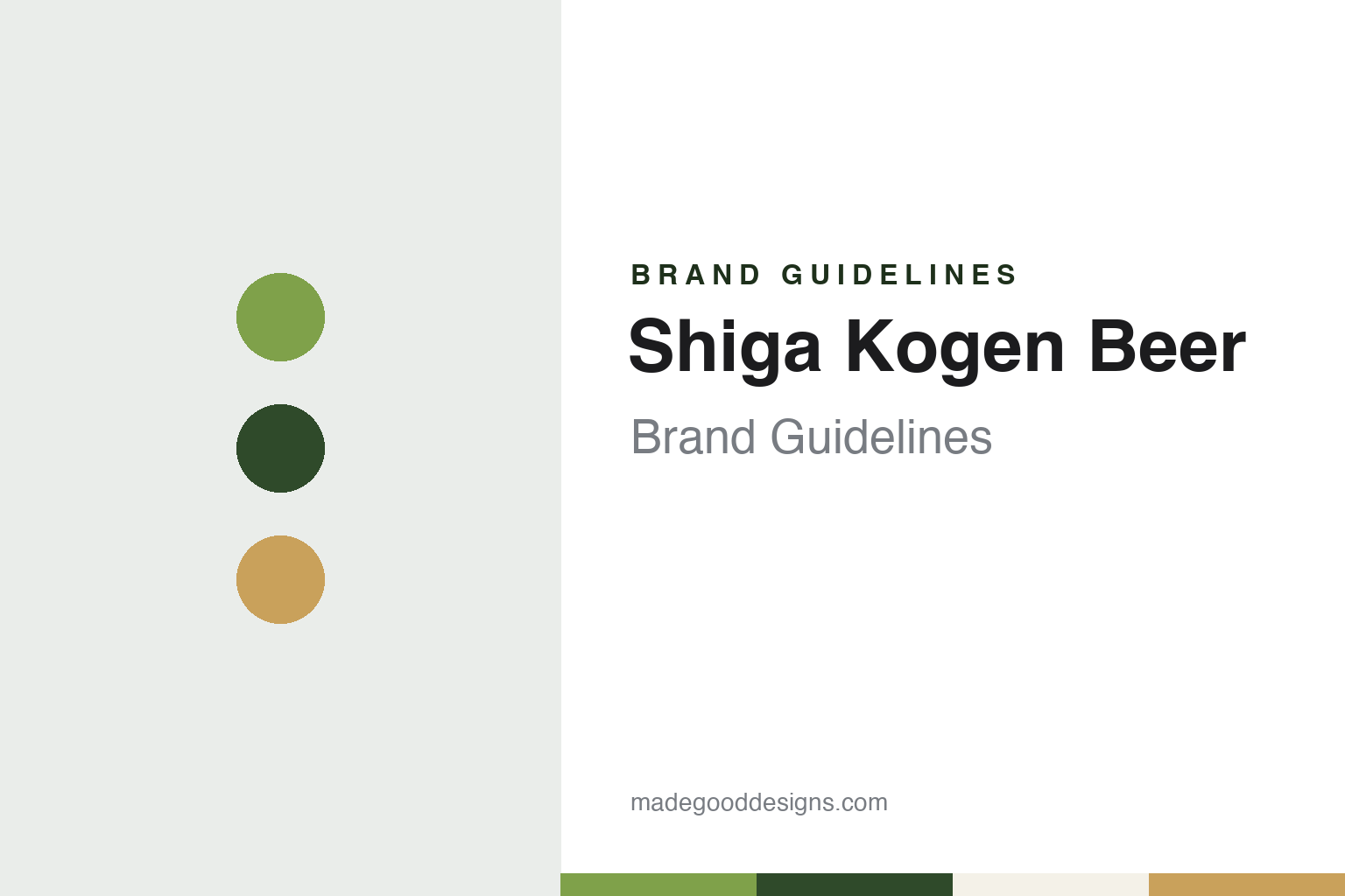Shiga Kogen Beer Brand Guidelines: Tamamura Honten’s Nagano Brewery, Brewing Since 2004