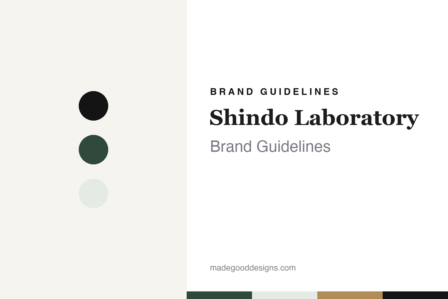 Shindo Laboratory brand guidelines — abstract colour discs and material texture (original homage; not a Shindo Laboratory product or logo)