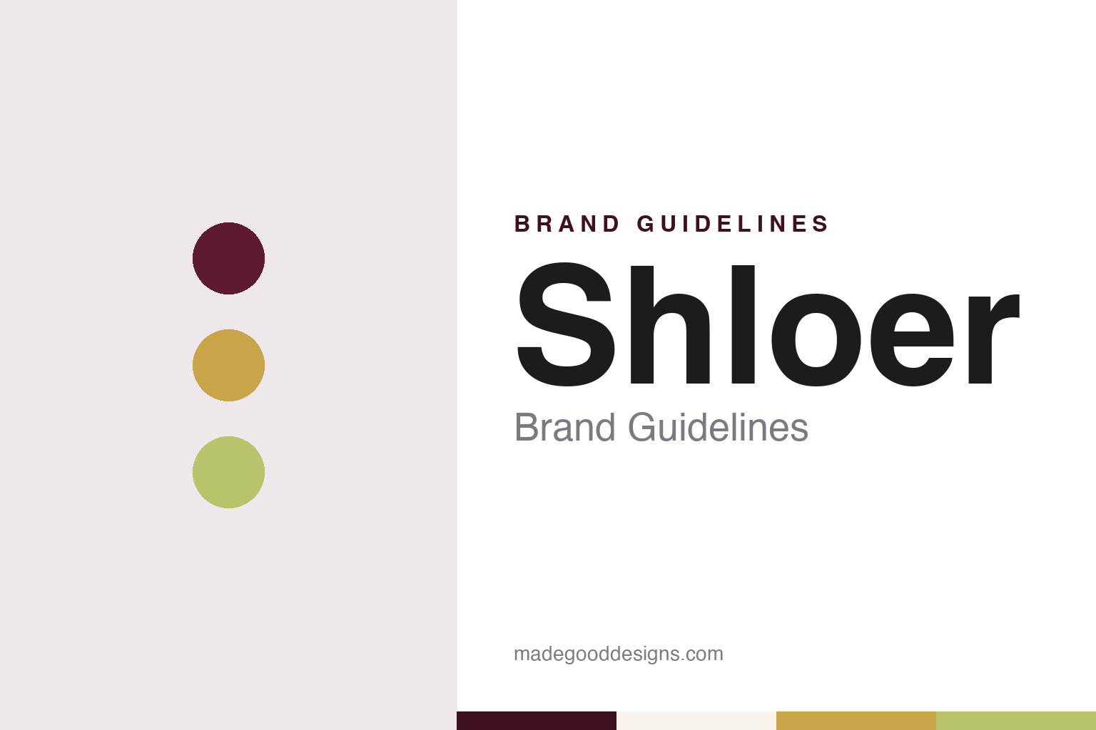 Shloer brand guidelines — abstract colour discs and material texture (original homage; not a Shloer product or logo)