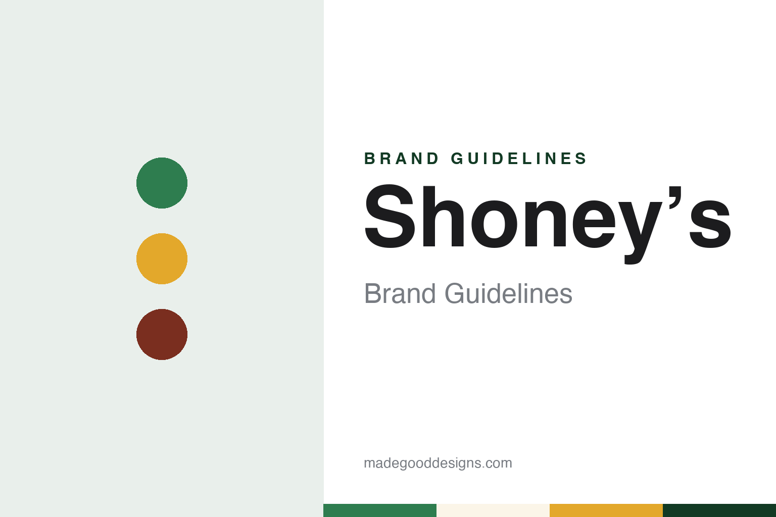 Shoney’s brand guidelines — abstract colour discs and material texture (original homage; not a Shoney’s product or logo)