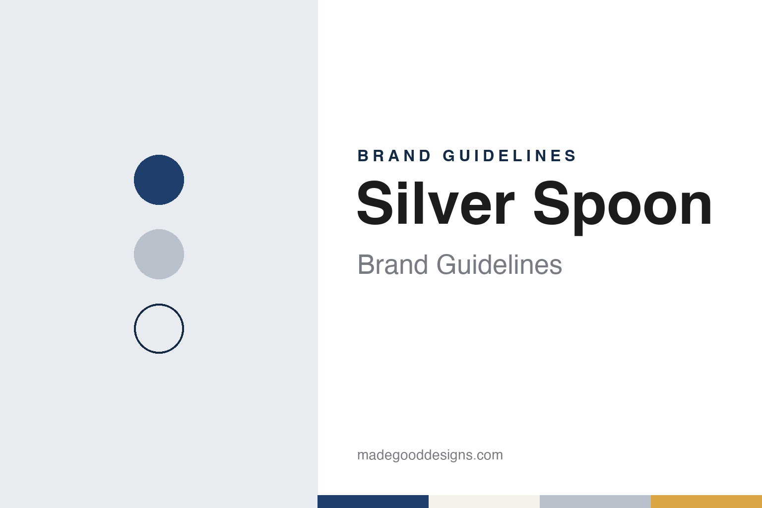 Silver Spoon brand guidelines — abstract colour discs and material texture (original homage; not a Silver Spoon product or logo)