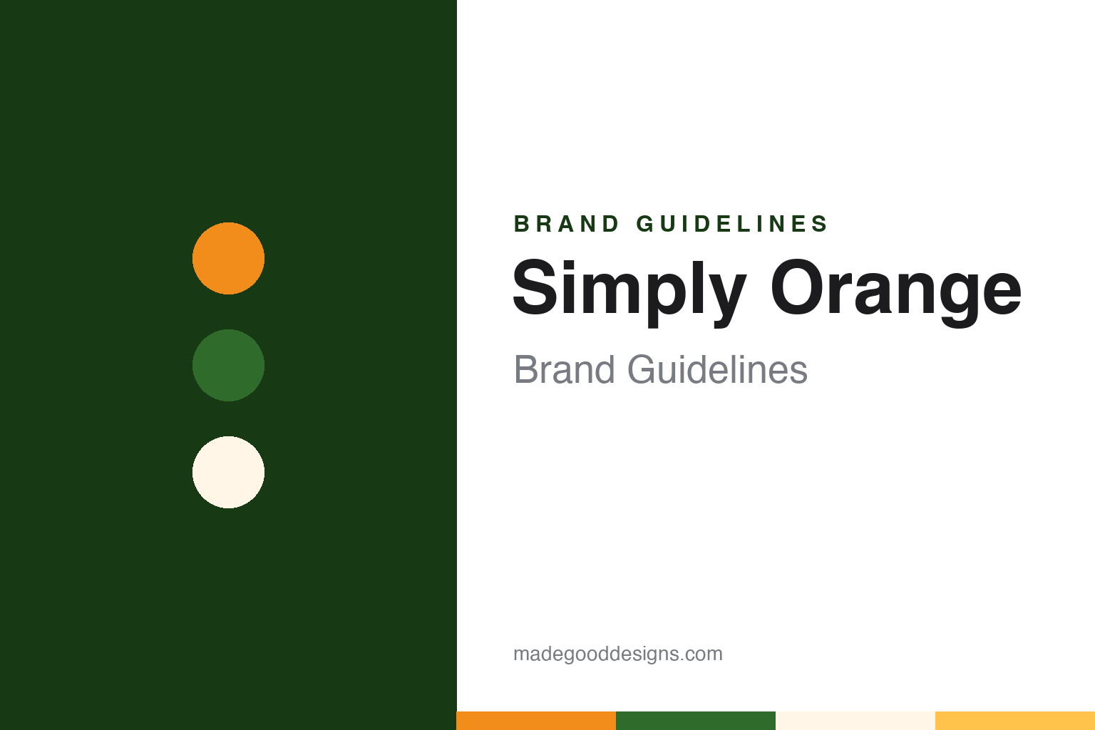 Simply Orange Brand Guidelines: A 2001 Coca-Cola Juice, a Clear Carafe and the Black Book