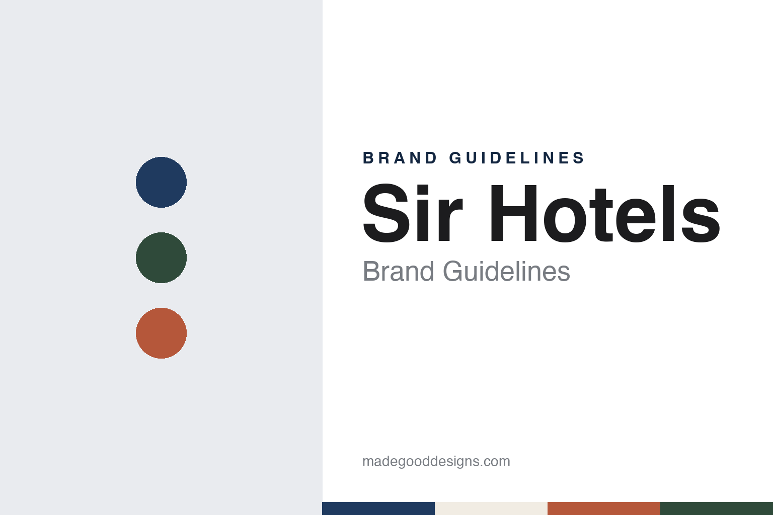 Sir Hotels Brand Guidelines: Amsterdam 2013, Sir Albert & Sircle Collection