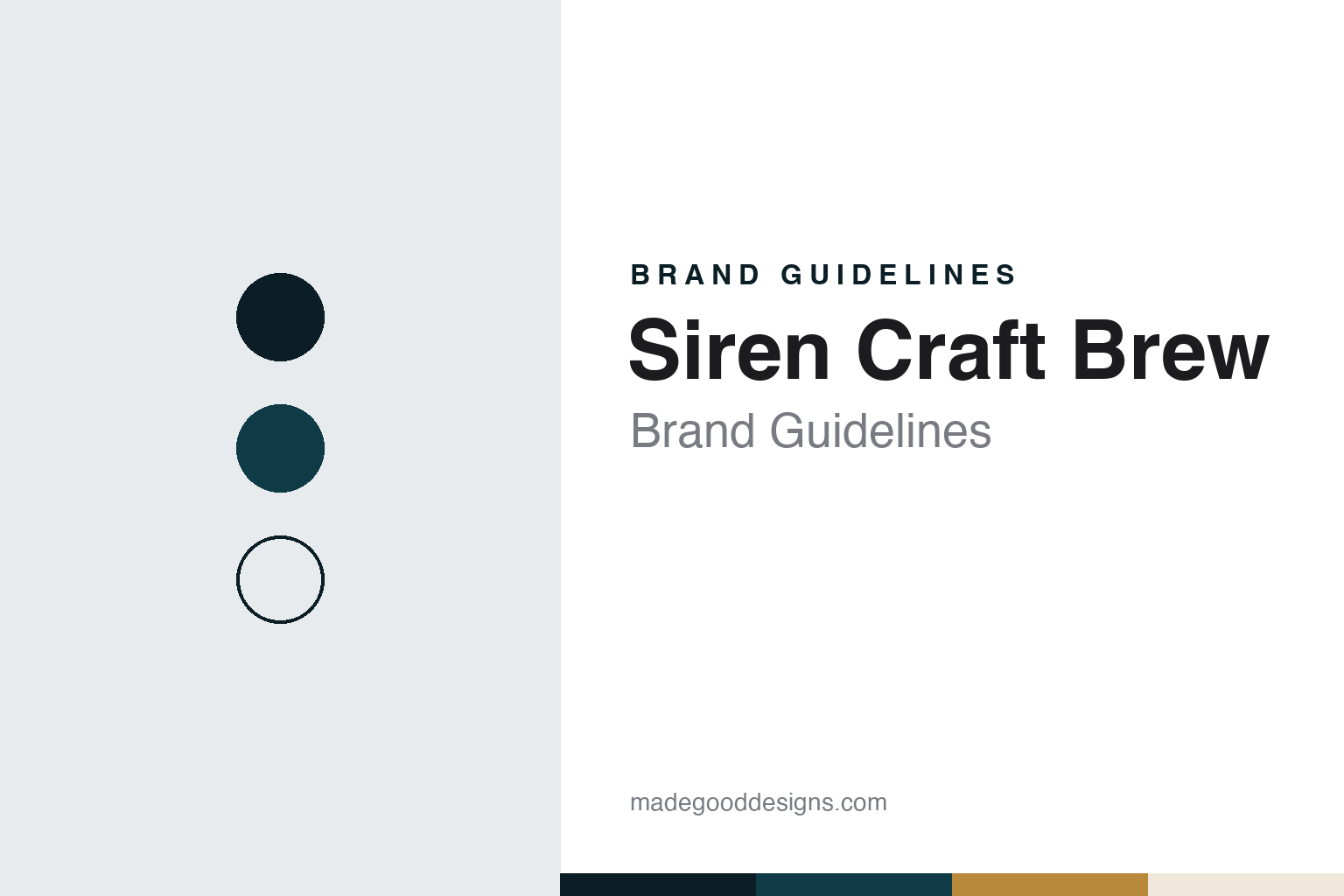 Siren Craft Brew brand guidelines — abstract colour discs and material texture (original homage; not a Siren Craft Brew product or logo)