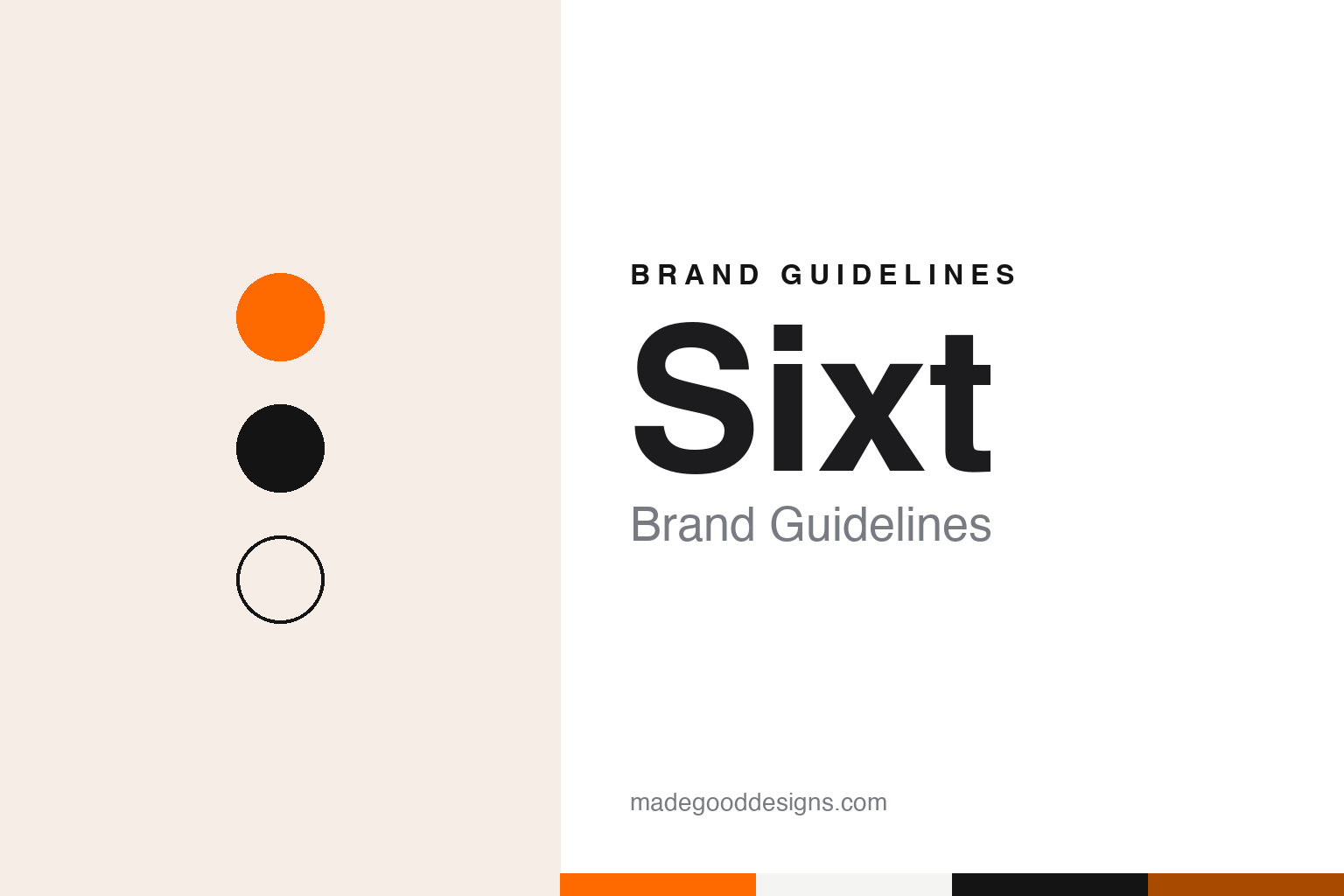 Sixt Brand Guidelines: Black and Orange From Bavaria